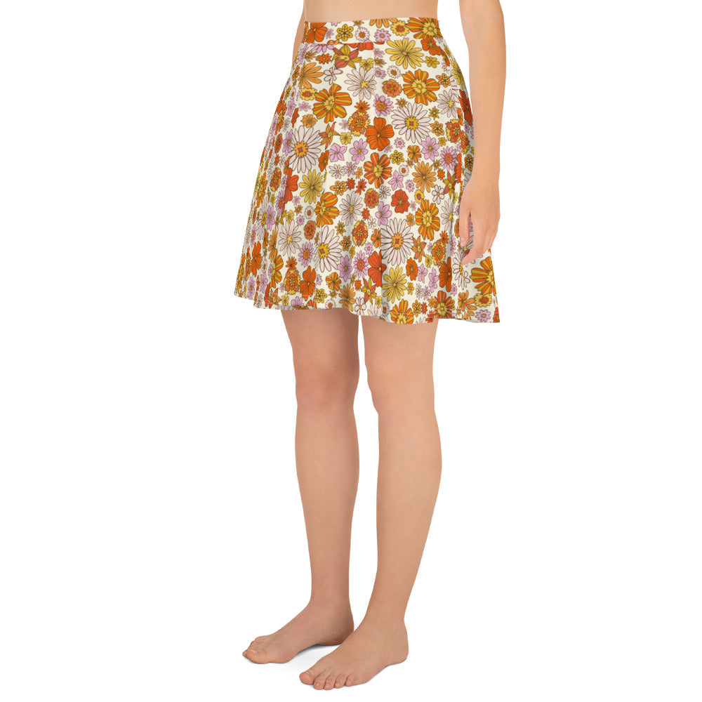 Printed Skater Skirt | Round Neoprene Mini Skirt – Robi & Peach